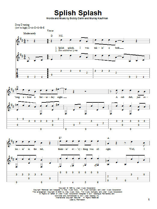 Produktgalerie: Seite 1 von 1 Splish Splash, Bobby Darin, Gitarre