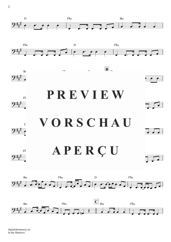 gallery: In The Shadows, Rasmus, E-Bass