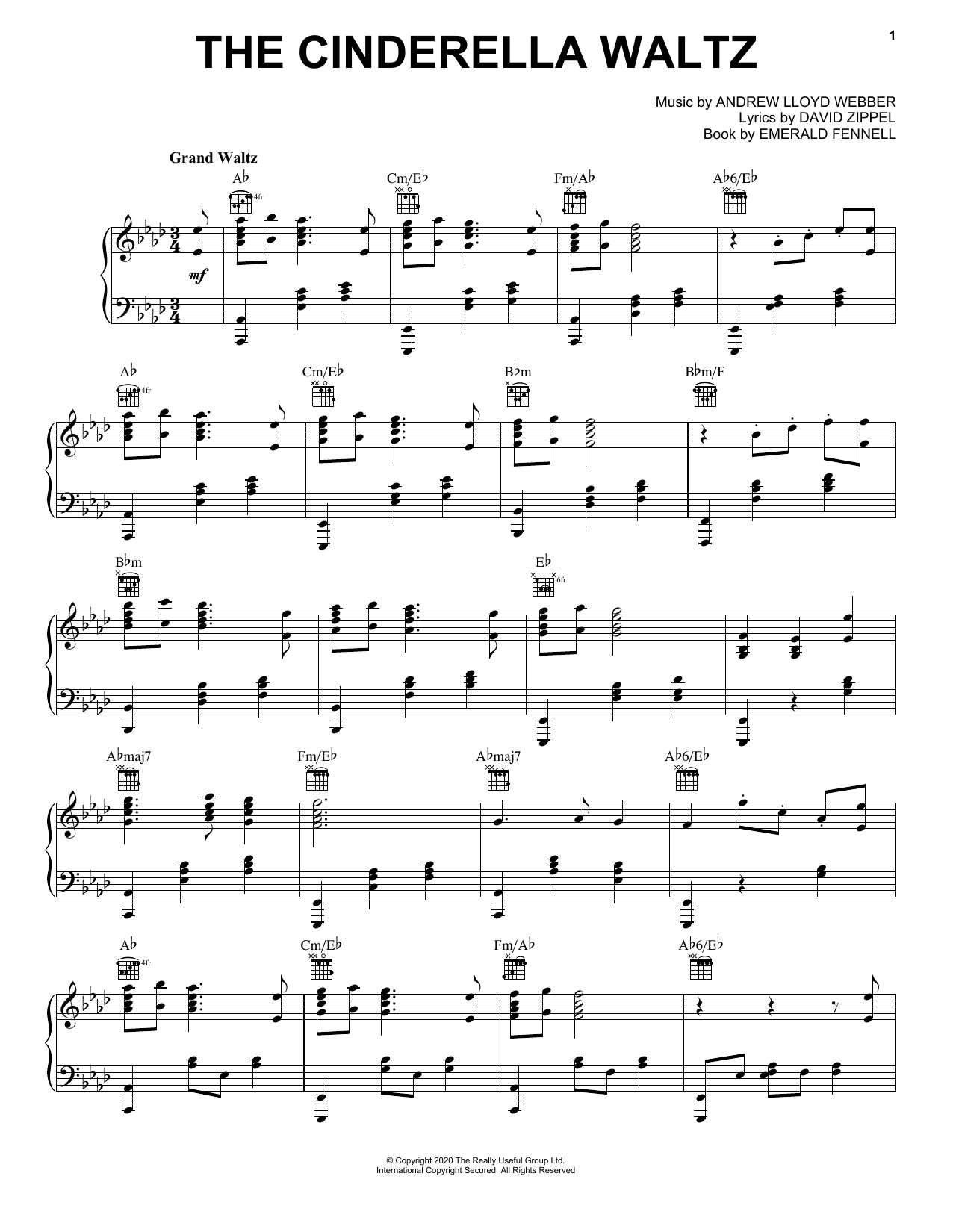 Product picture to: The Cinderella Waltz (from Andrew Lloyd Webber's Cinderella)