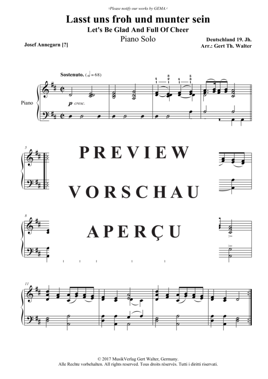 Produktbild zu: Lasst uns froh und munter sein Traditional