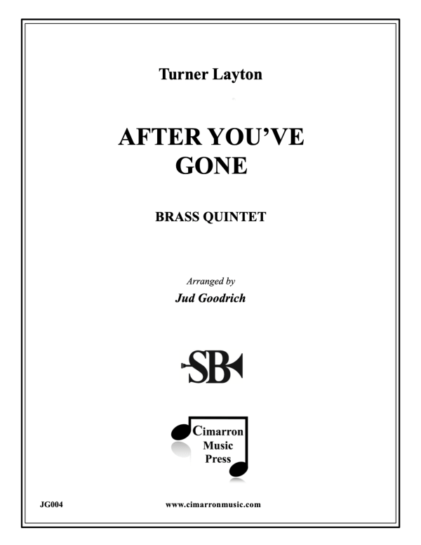 cover: After You've Gone, , Blechbläser Quintett