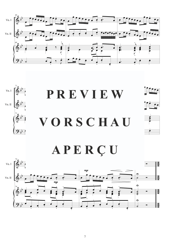 Produktgalerie: Seite 8 von 11 Trio Sonata No.12 in B-Dur Op.1, , 2 Violinen und Cembalo