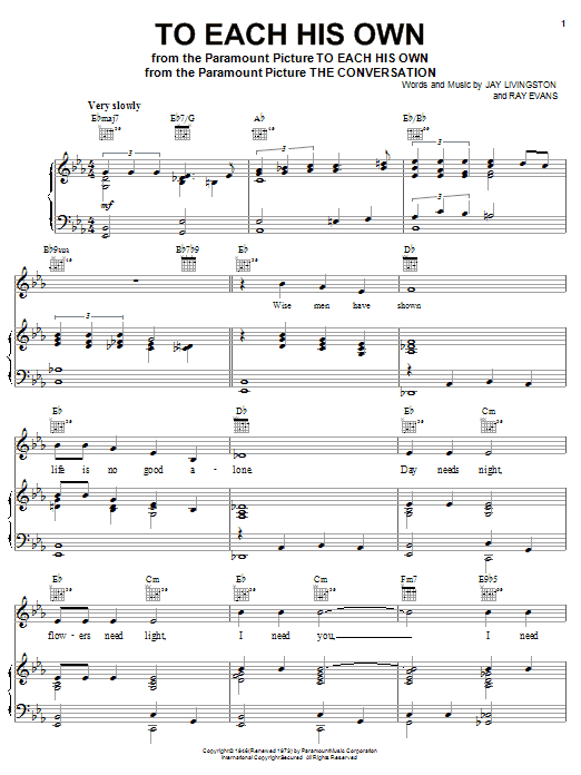 Produktbild zu: To Each His Own