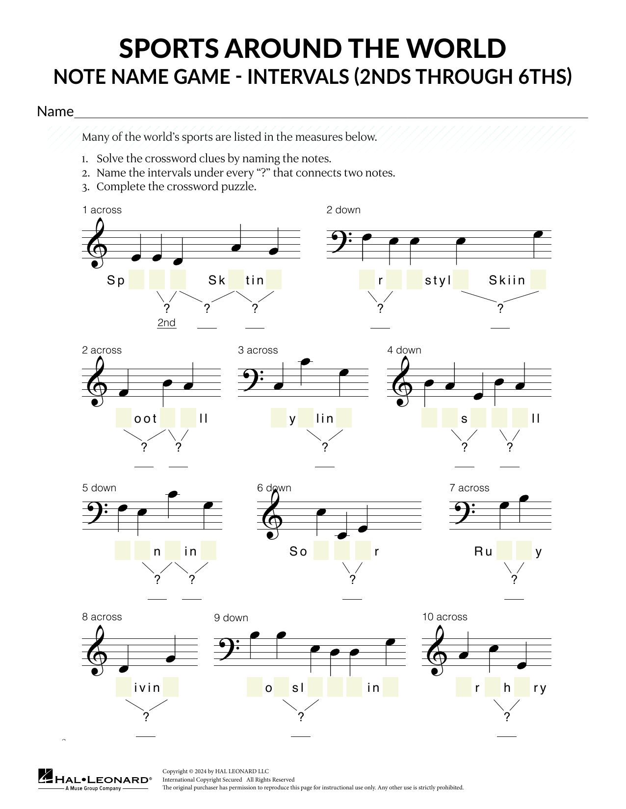 Product gallery: Page 1 of 1 Intervals - 2nds Through 6ths, Karen Harrington
