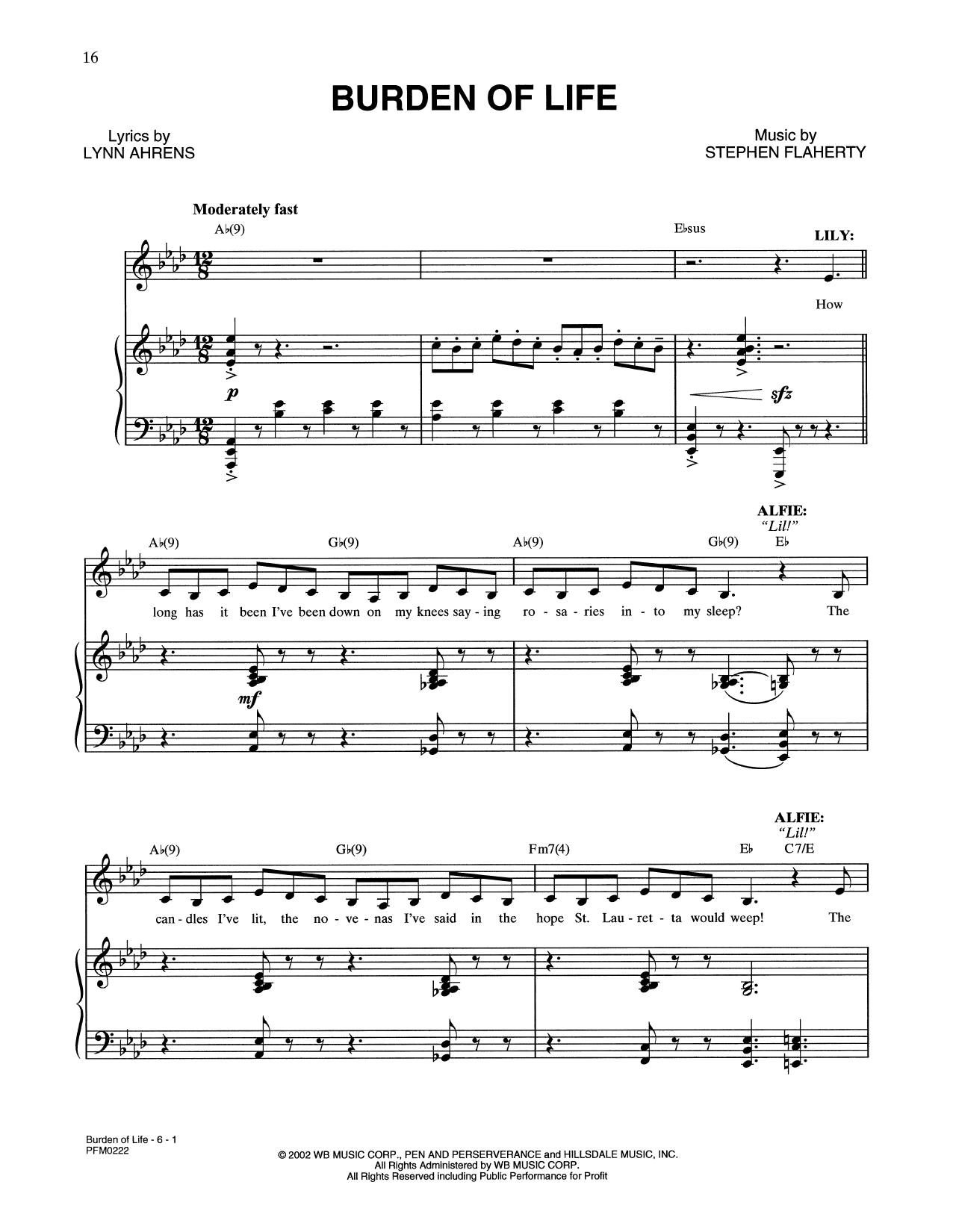 Produktbild zu: Burden Of Life (from A Man Of No Importance: A New Musical)