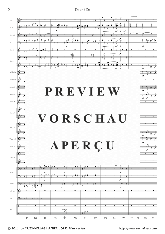 Product gallery: Page 7 of 11 Du und Du, , (large wind orchestra)