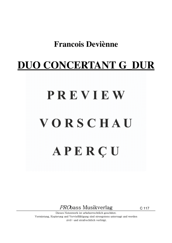 Produktgalerie: Seite 2 von 9 Duo Concertant G-Dur, , Cello und Kontrabass