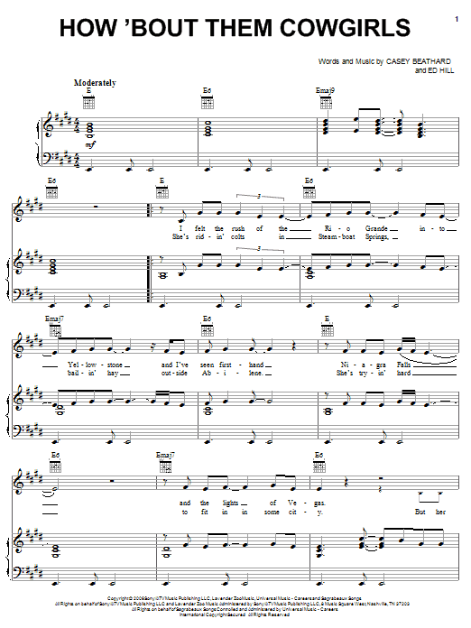 Produktgalerie: Seite 1 von 1 How 'Bout Them Cowgirls, George Strait, Gesang, Gitarre, Klavier