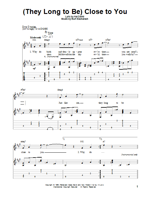 Produktbild zu: (They Long To Be) Close To You