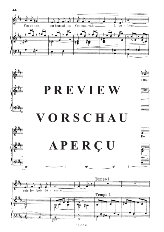 Product gallery: Page 5 of 7 La fée aux chansons Op.27 No.2, , Medium Voice and Piano