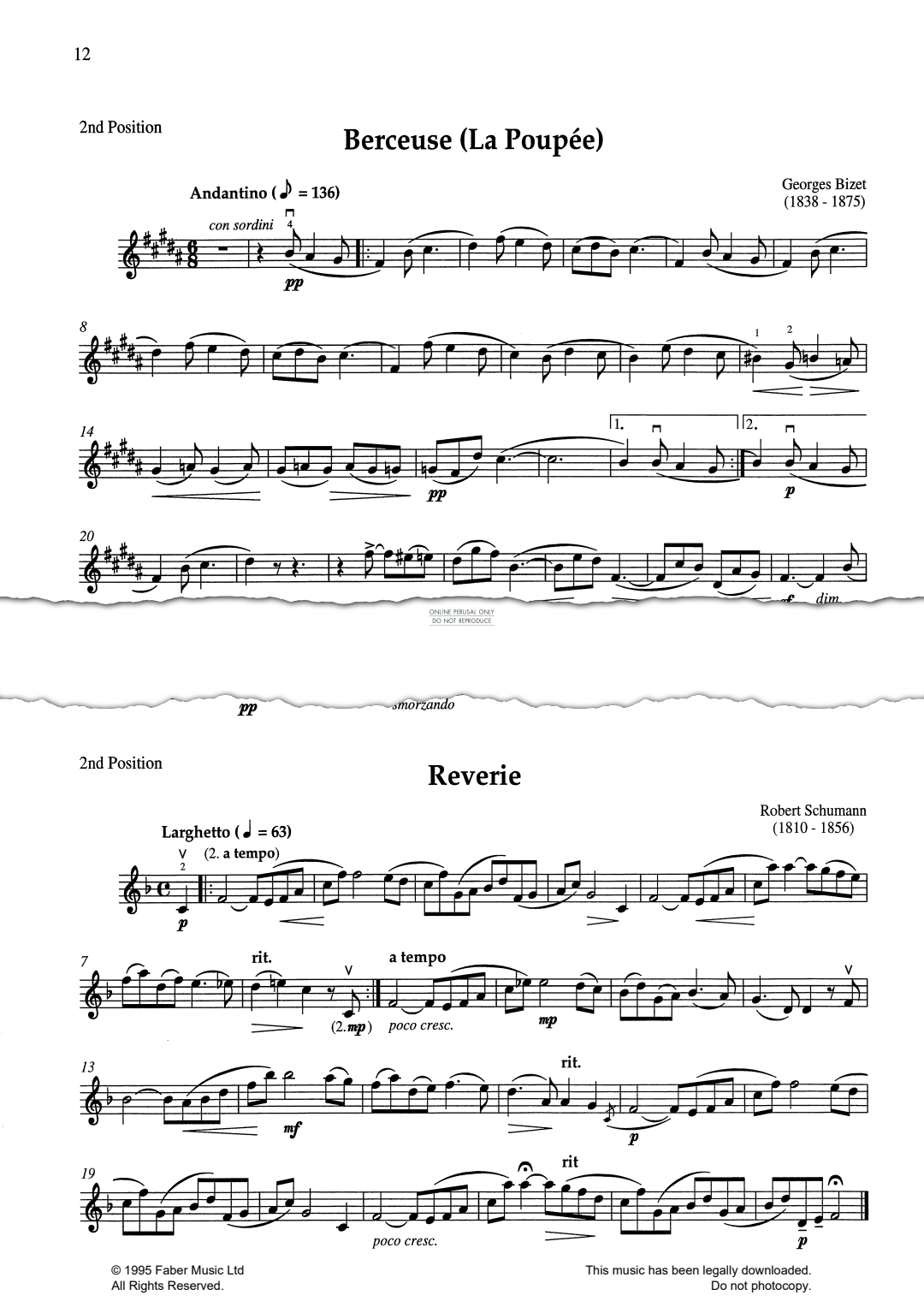 Product gallery: Page 1 of 1 Berceuse (La Poupée), Georges Bizet