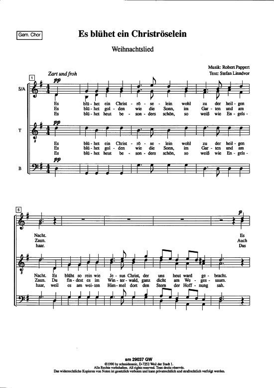 Product picture to: Es blühet ein Christröselein Konrad Seckinger