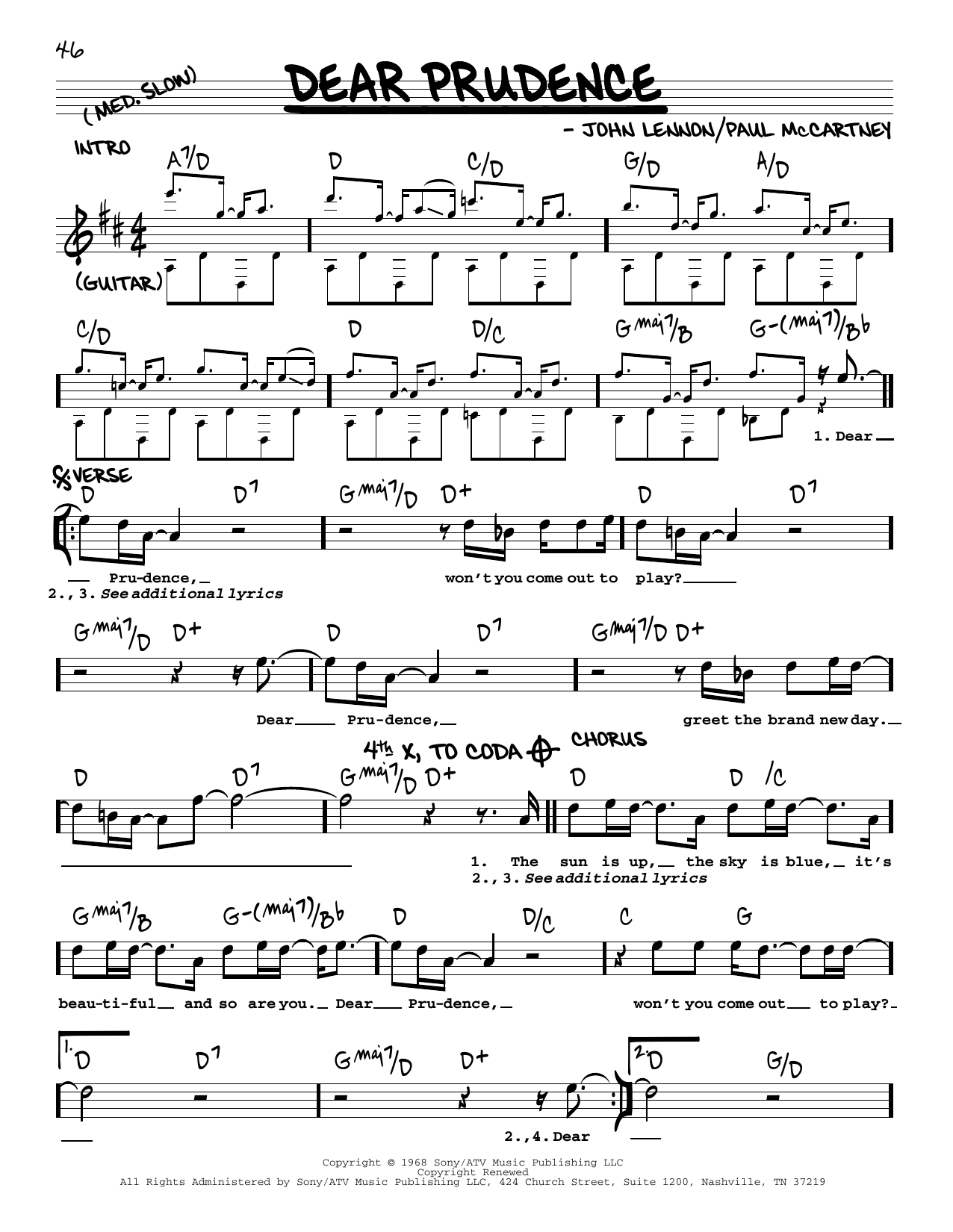 Produktbild zu: Dear Prudence [Jazz version]