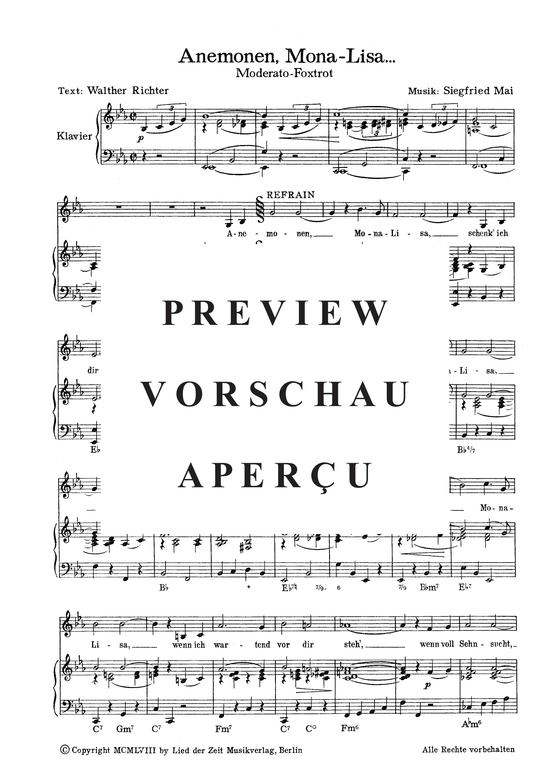 Product gallery: Page 4 of 4 Anemonen, Mona-Lisa ... , , Piano and Voice
