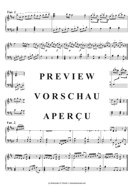 Produktgalerie: Seite 3 von 5 Marsch der Leibgarde zu Hessen-Cassel , , Klavier Solo