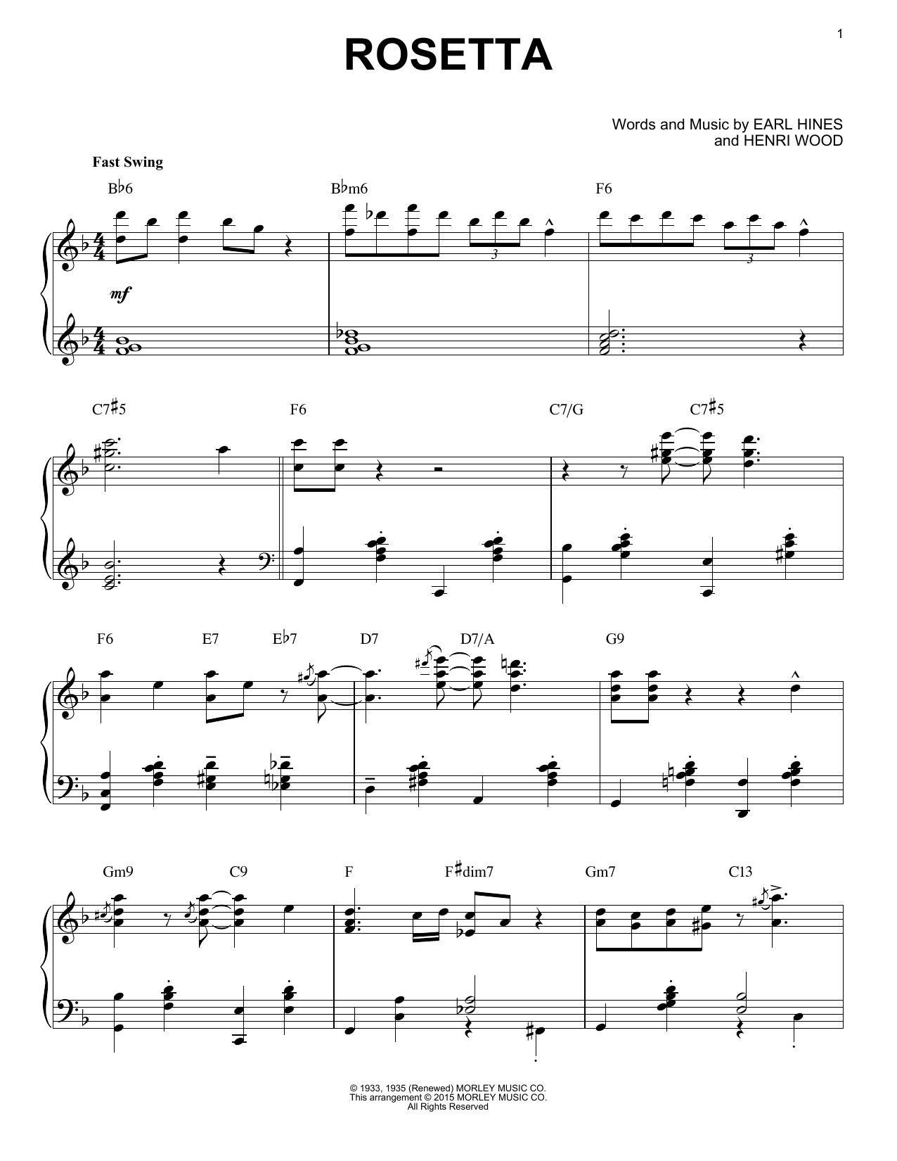 Product picture to: Rosetta [Stride version] (arr. Brent Edstrom)