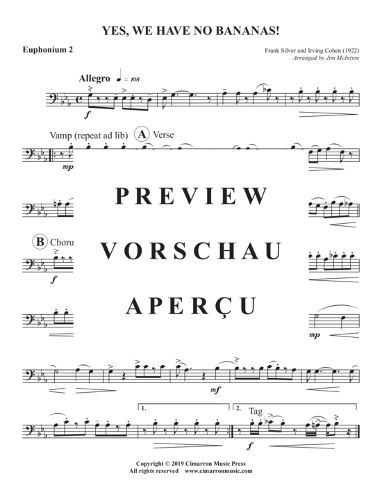 Product gallery: Page 7 of 10 Yes, We Have No Bananas! , , (Tuba Quartett EETT)