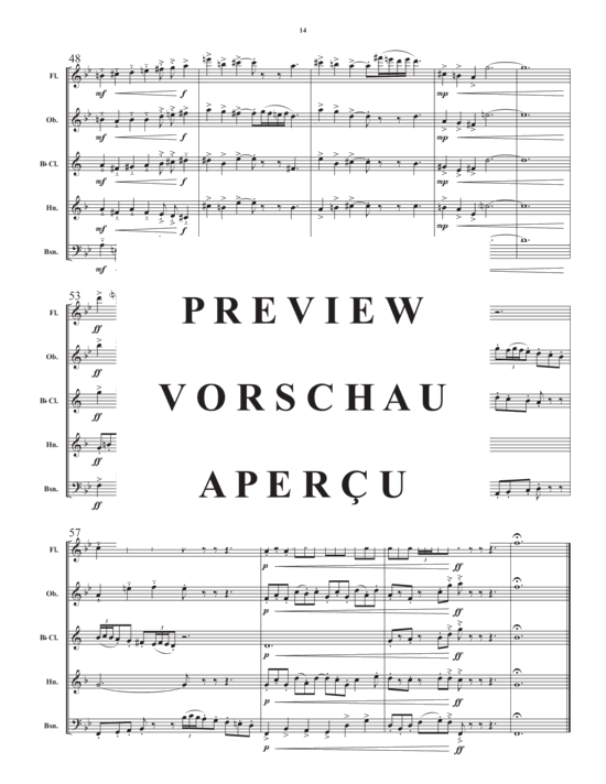 Produktgalerie: Seite 16 von 21 Divertimento for Wind Quintet , , (Holzbläser Quintett)