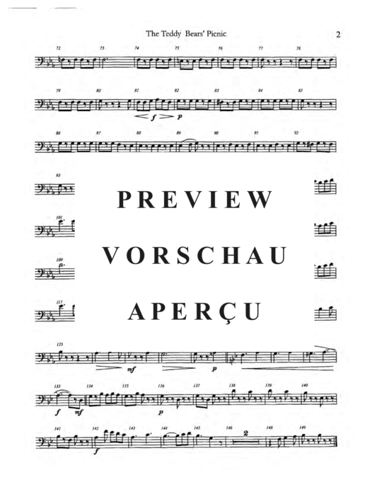 Produktgalerie: Seite 20 von 21 The Teddy Bear´s Picnic , , (Blechbläser Quintett)