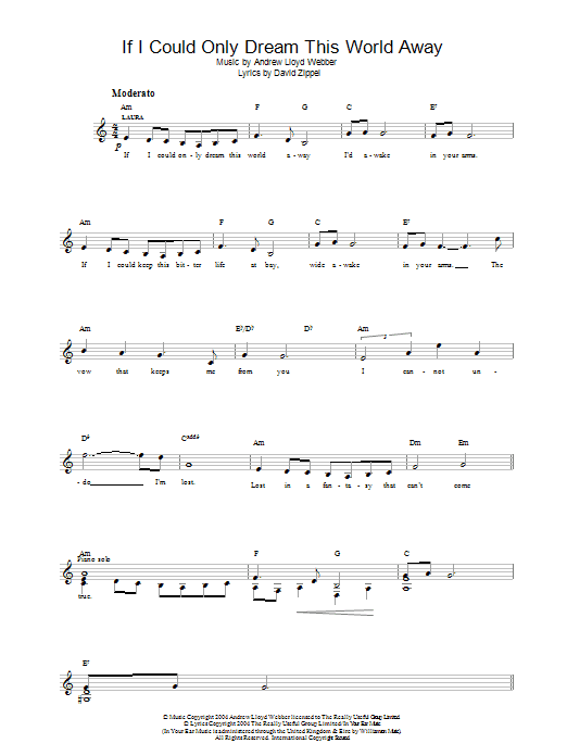 Produktbild zu: If I Could Only Dream This World Away (from The Woman In White)