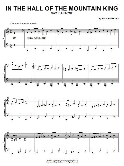 Product gallery: Page 1 of 1 In The Hall Of The Mountain King, Edvard Grieg