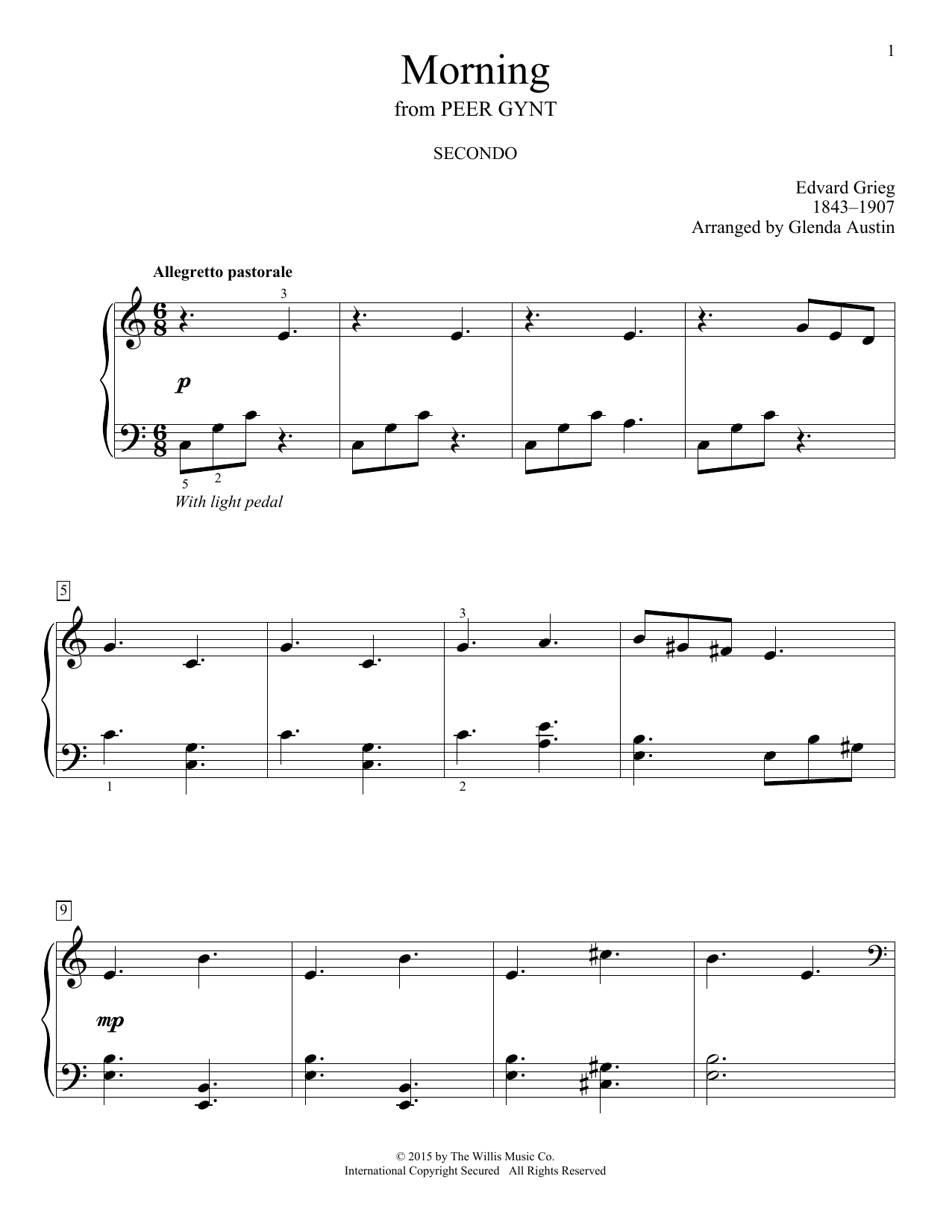 Produktbild zu: Morning (from Peer Gynt)