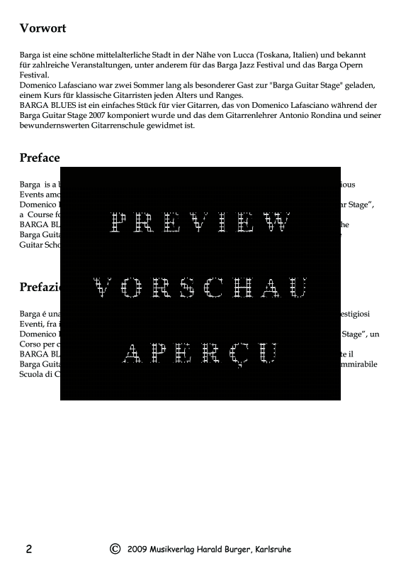 Produktgalerie: Seite 5 von 11 Barga Blues, , Quartett Gitarre