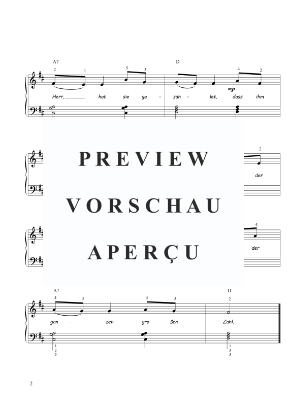 Produktgalerie: Seite 3 von 3 Weißt du, wieviel Sternlein stehen , , Klavier Solo