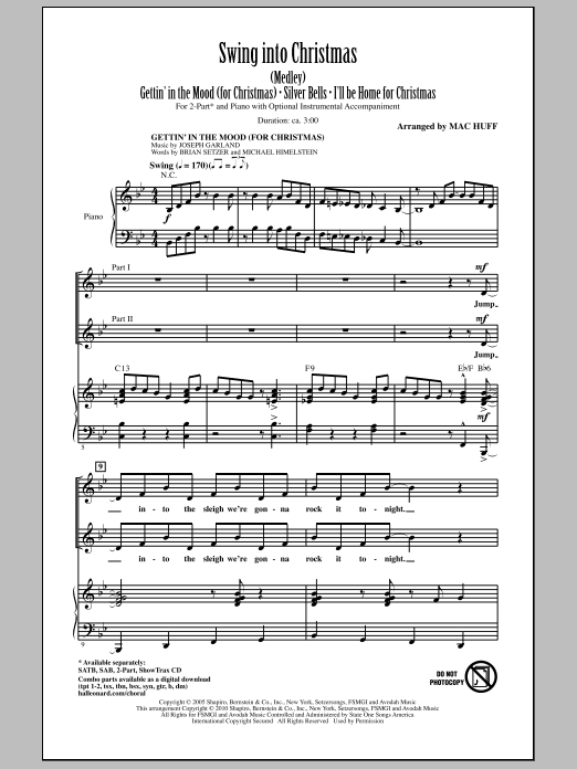 Produktbild zu: Swing Into Christmas (Medley)