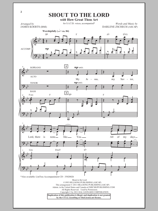 Produktgalerie: Seite 1 von 1 Shout To The Lord, James Koerts, Chor