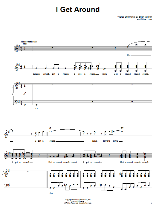 Produktgalerie: Seite 1 von 1 I Get Around, The Beach Boys, Gesang, Klavier