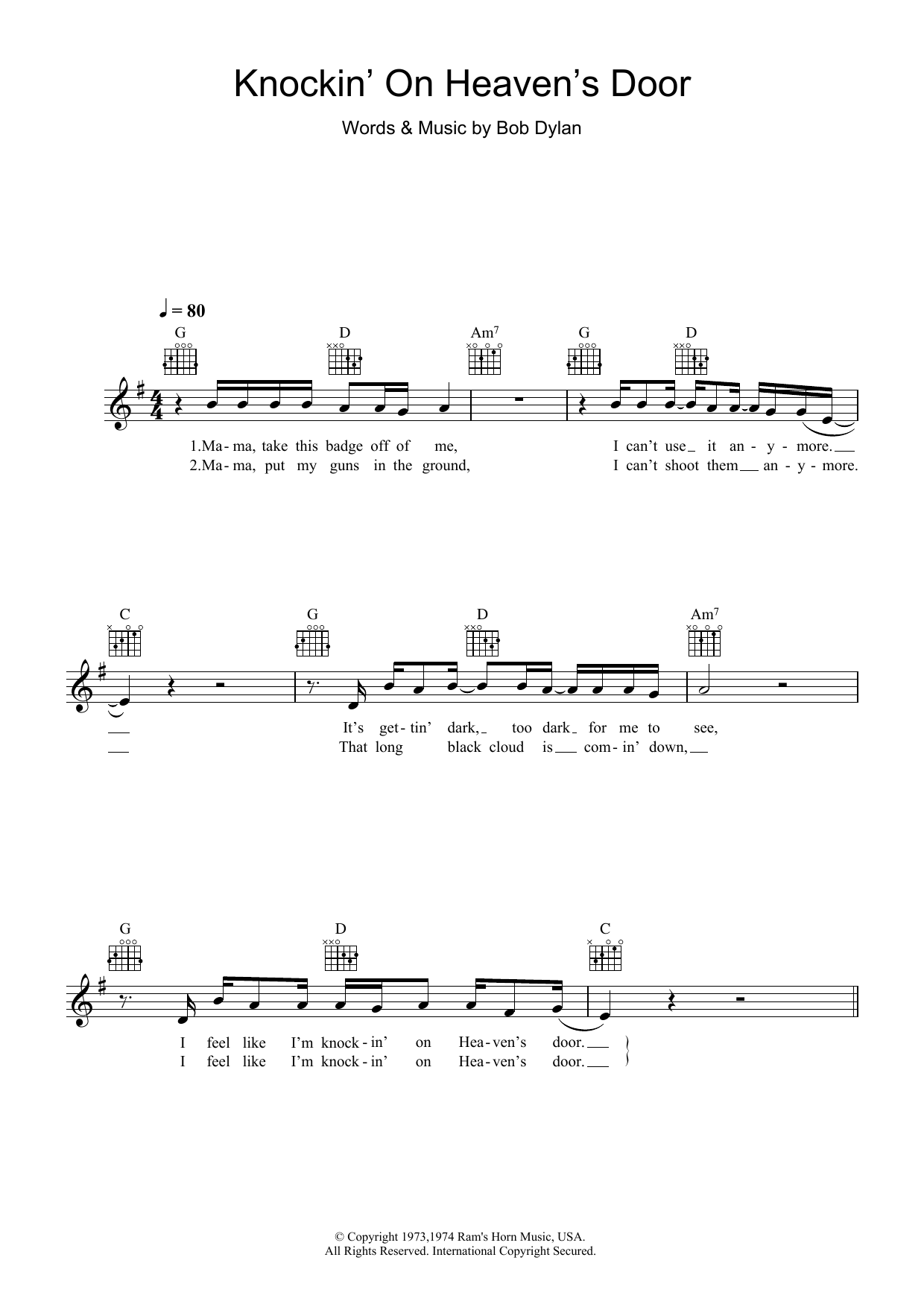 Produktbild zu: Knockin' On Heaven's Door