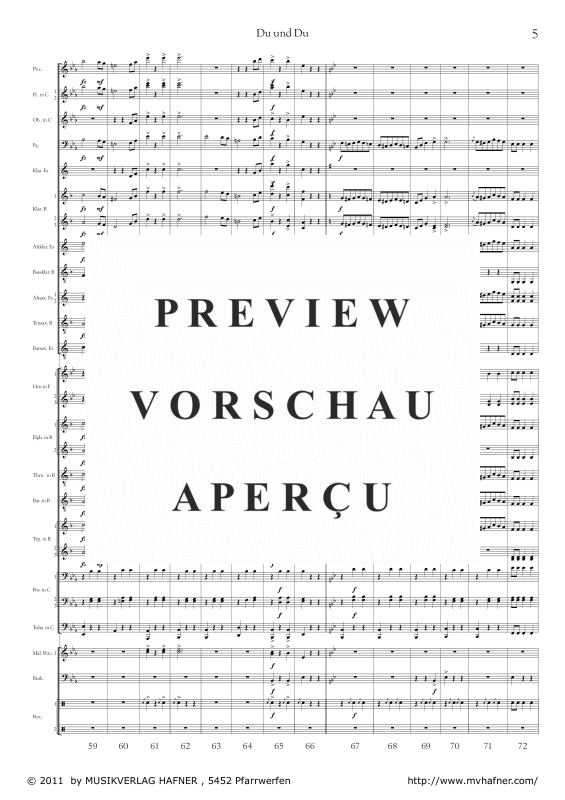 Product gallery: Page 10 of 11 Du und Du, , (large wind orchestra)