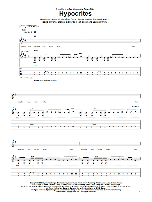 Produktgalerie: Seite 1 von 1 Hypocrites, Korn, Gitarre