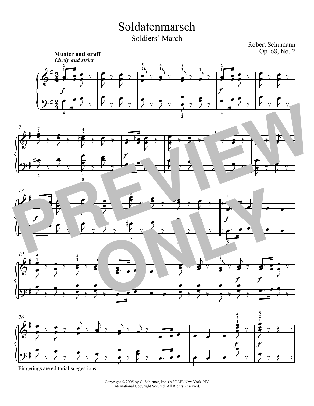 Product picture to: Soldier's March (Soldatenmarsch), Op. 68, No. 2