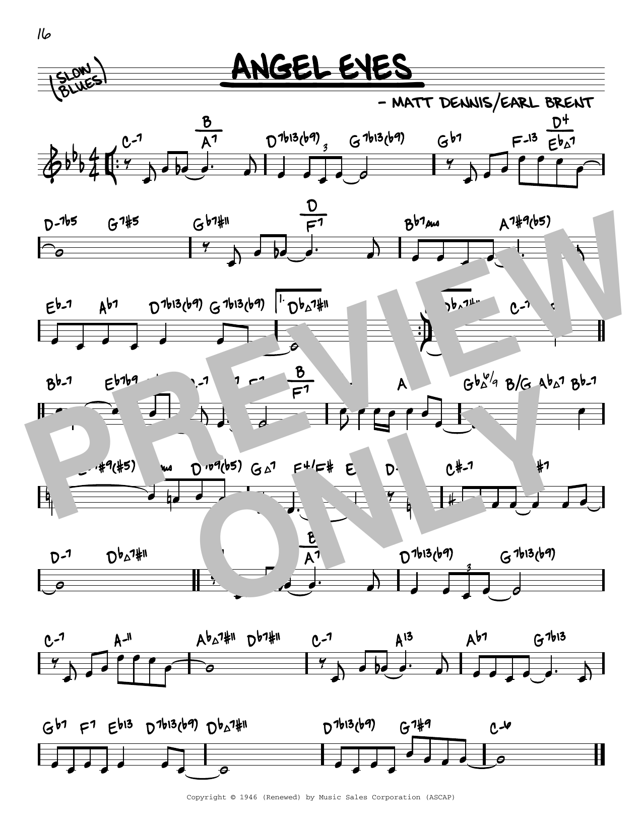 Produktbild zu: Angel Eyes (arr. David Hazeltine)