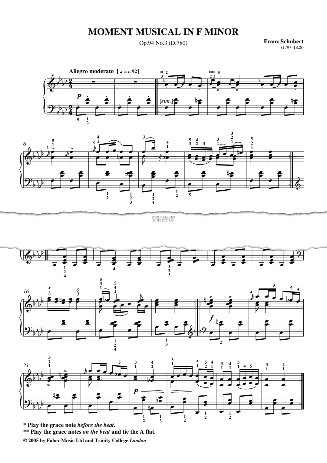 gallery: Moment Musical In F Minor Op.94 No.3 (D.780), Franz Schubert, Klavier