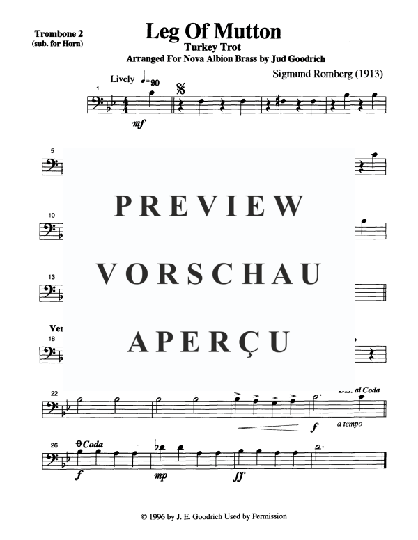 Product gallery: Page 11 of 11 Leg of Mutton, , Brass Quintet