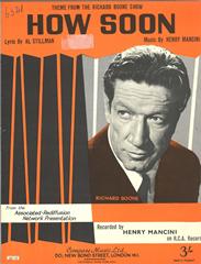cover: How Soon, Richard Boone