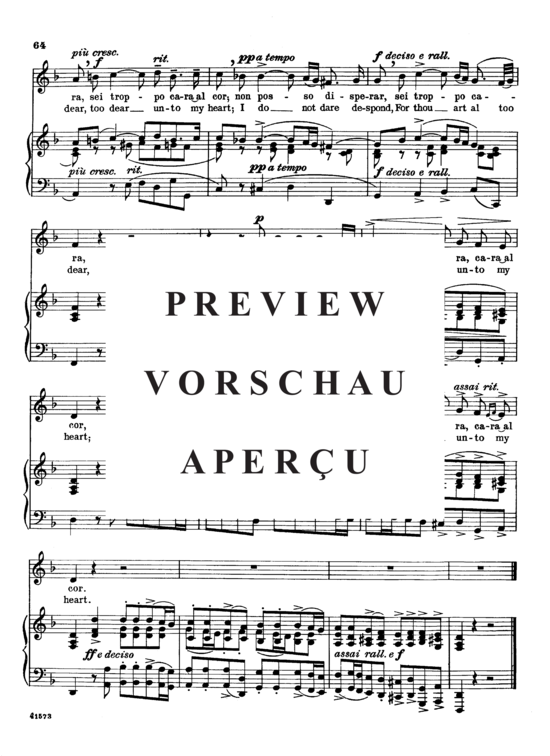 Product gallery: Page 6 of 6 Non posso disperar, Parisotti, Alessandro, Low Voice and Piano