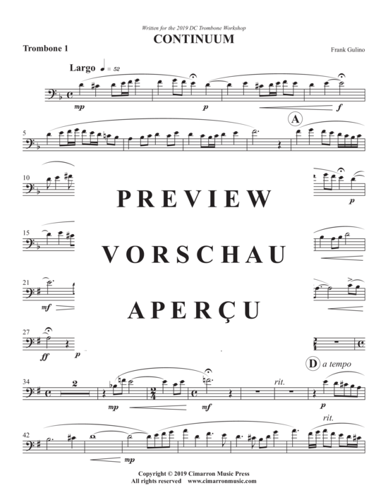 Product gallery: Page 7 of 14 Continuum , , (Trombone Quartet)