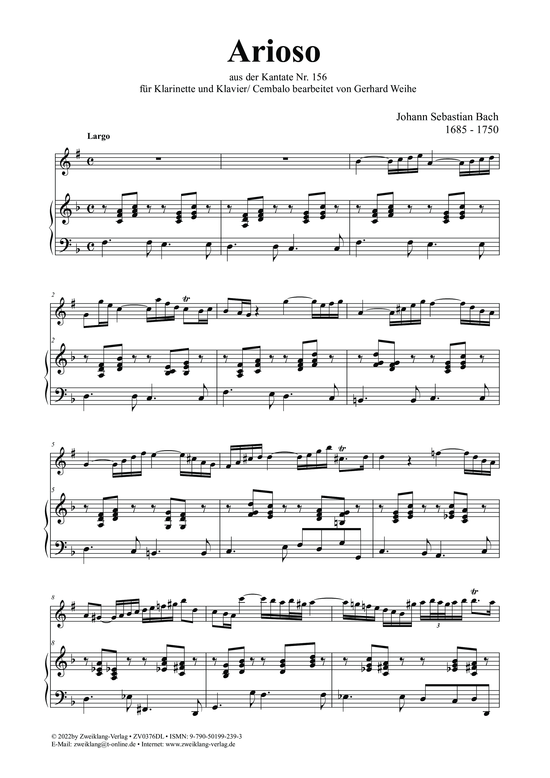gallery: Arioso , , (Klarinette in B + Klavier)