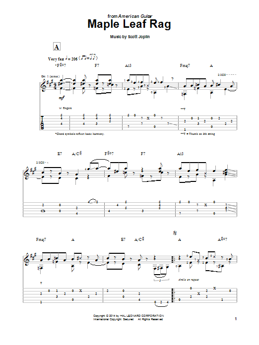 Product picture to: Maple Leaf Rag