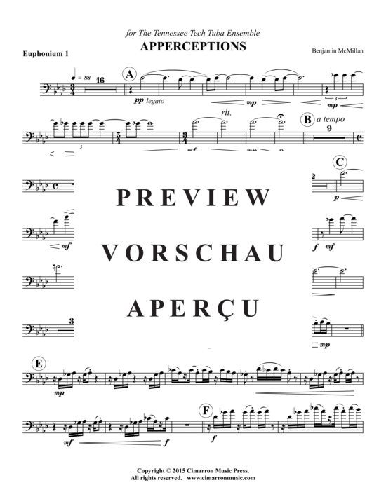 Product gallery: Page 14 of 21 Apperceptions , , (4x Baritone, 4x Tuba)