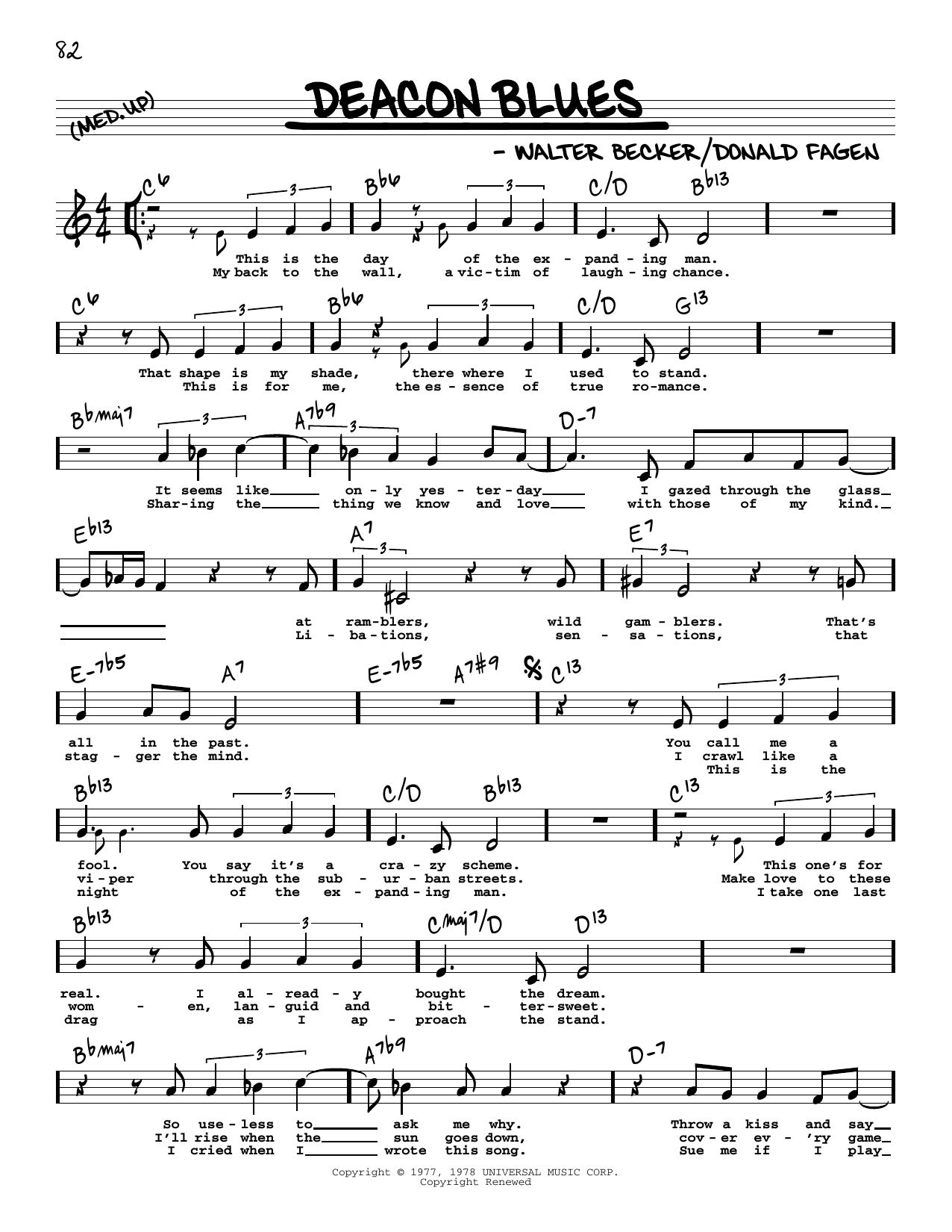 Produktbild zu: Deacon Blues (High Voice)