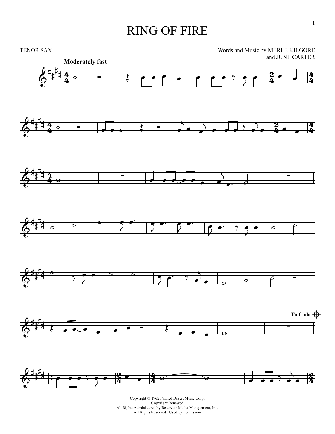 Product gallery: Page 1 of 1 Ring Of Fire, Johnny Cash