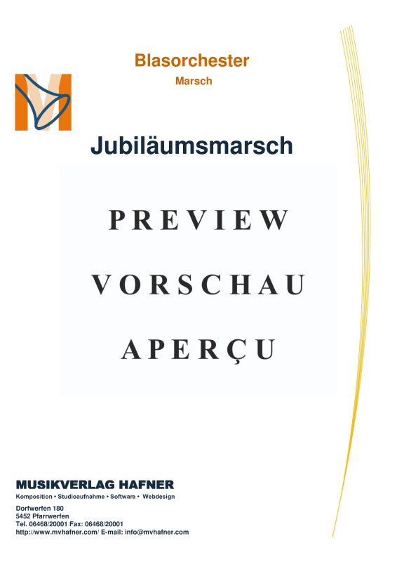 gallery: Jubiläumsmarsch, , (large wind orchestra)