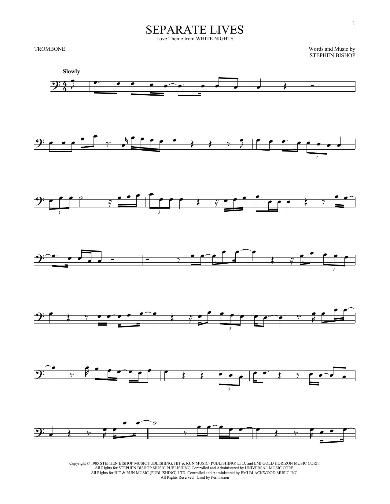 Product gallery: Page 1 of 1 Separate Lives, Phil Collins & Marilyn Martin