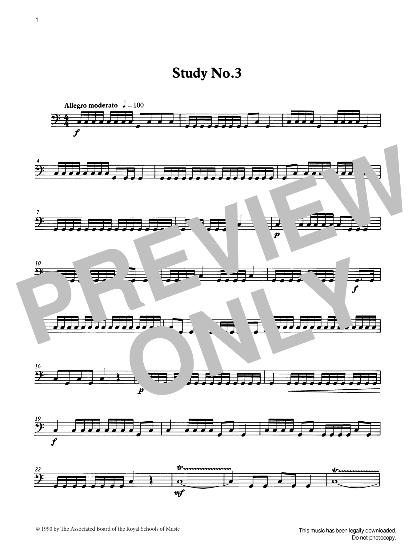 Produktgalerie: Seite 1 von 1 Study No.3 from Graded Music for Timpani, Book II, Ian Wright, Percussion