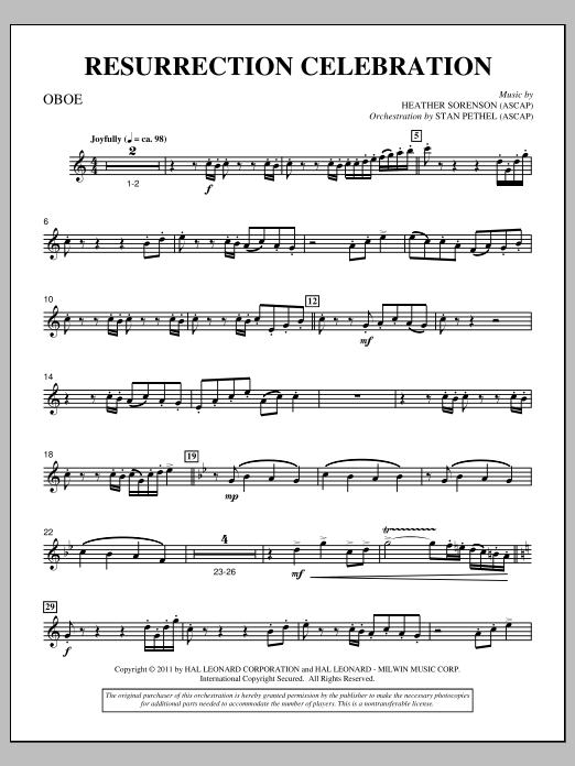 Product picture to: Resurrection Celebration - Oboe